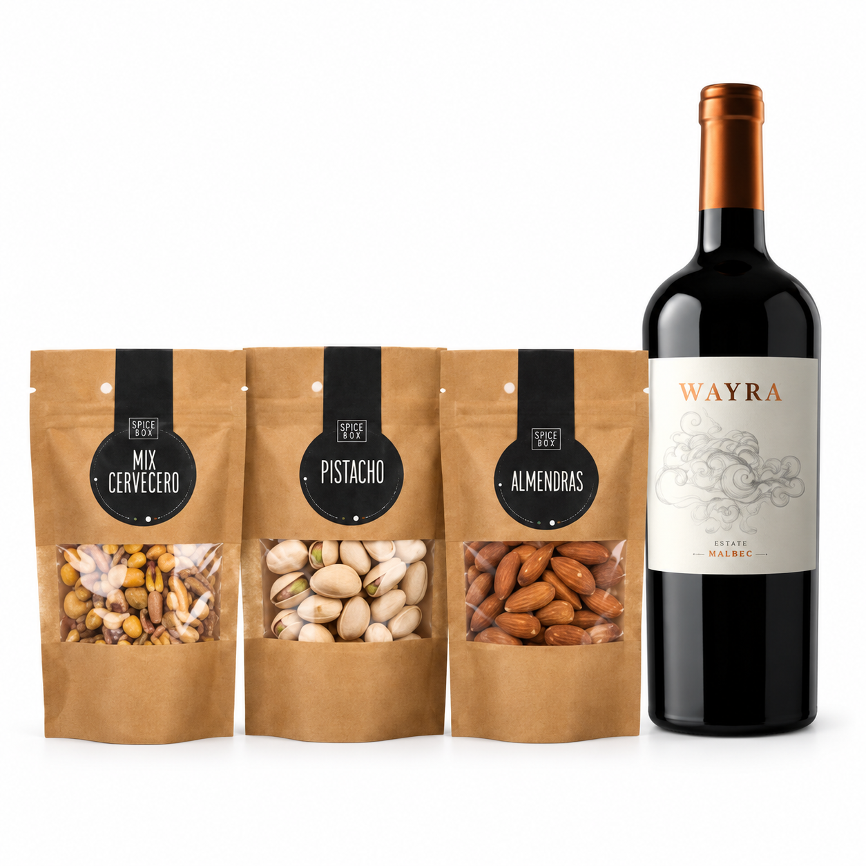 Combo Picada & Wayra Estate Malbec