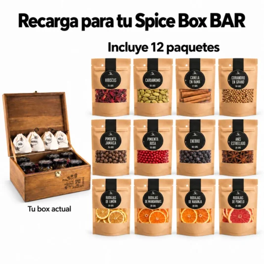 Alternative view of Recarga completa Spice Box BAR